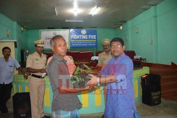 TSR 5th BTN distributes warm cloths to poor people on the eve of Durga Puja TSR 5th BTN distributes warm cloths to poor people on the eve of Durga Puja
