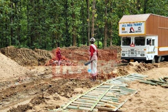 Highway limping back to its normalcy: 'Bamboo technique' repairing system worked well for renovation of highway, NEC, NH8(44) both are giving passage to goods loaded truck to enter the state, crisis likely to meet an end, Silchar EE talks to TIWN Highway limping back to its normalcy: 'Bamboo technique' repairing system worked well for renovation of highway, NEC, NH8(44) both are giving passage to goods loaded truck to enter the state, crisis likely to meet an end, Silchar EE talks to TIWN