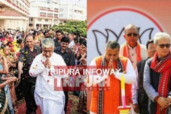 Both CPI-M, BJP confident of forming government in Tripura Both CPI-M, BJP confident of forming government in Tripura