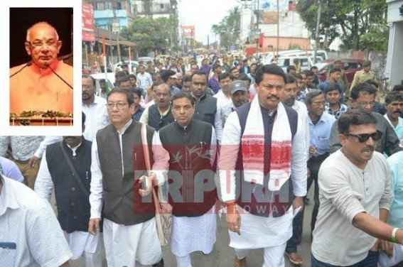 ‘Tripura Governor is a liar : How can he say FULL 7th Pay commission given in Budget Speech when only 0.32 factor of 7th CPC given by BJP-IPFT Govt’ : Gopal Roy hits JUMLA brigade ‘Tripura Governor is a liar : How can he say FULL 7th Pay commission given in Budget Speech when only 0.32 factor of 7th CPC given by BJP-IPFT Govt’ : Gopal Roy hits JUMLA brigade