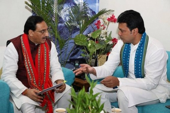 HRD Minister approves more funding for Tripura SSA on CM’s request HRD Minister approves more funding for Tripura SSA on CM’s request