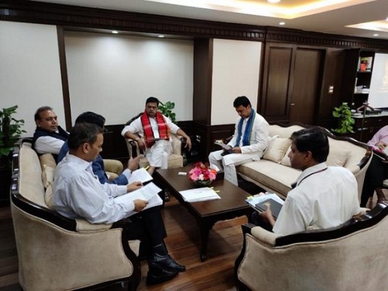 CM requests Centre for approval of 'Deployment of 2 TSR battalions in Power PSUs' & 'Additional Power sale to Bangladesh' CM requests Centre for approval of 'Deployment of 2 TSR battalions in Power PSUs' & 'Additional Power sale to Bangladesh'