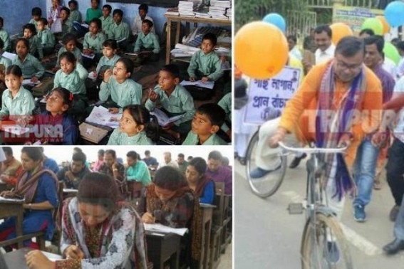 Shutting down of 961 schools not only a Strike on ‘Right to Education’ but to curb ‘Job Opportunities’ : Over 2000 TET Qualified left Jobless Shutting down of 961 schools not only a Strike on ‘Right to Education’ but to curb ‘Job Opportunities’ : Over 2000 TET Qualified left Jobless