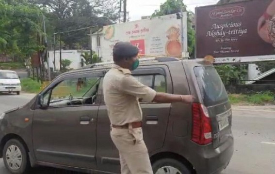 Corona Curfew continues with Tight Vigilance in Agartala Corona Curfew continues with Tight Vigilance in Agartala