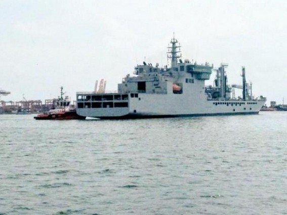 India's 'Shakti' reaches Colombo with oxygen to battle Covid India's 'Shakti' reaches Colombo with oxygen to battle Covid