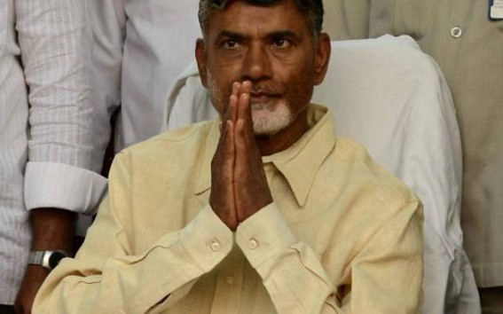 Chandrababu Naidu begins protest, seeks Centre's intervention Chandrababu Naidu begins protest, seeks Centre's intervention