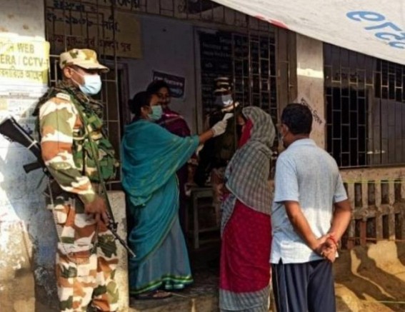 Kolkata Municipal Corporation polls take off peacefully Kolkata Municipal Corporation polls take off peacefully