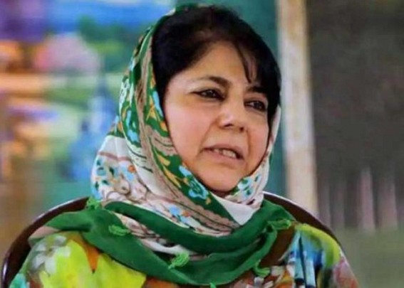 Mehbooba hits out at Centre on 'restrictions' in J&K Mehbooba hits out at Centre on 'restrictions' in J&K