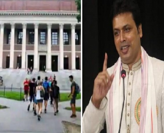 Fresh Troll for Biplab Deb in Social Media after he claimed 'Famous Harvard University is Located in London' Fresh Troll for Biplab Deb in Social Media after he claimed 'Famous Harvard University is Located in London'