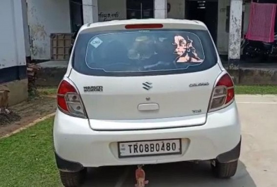 Foreign liquor Seized from BJP Pristha Pramukha's Car during Home-Delivery sales amid Curfew in Belonia Foreign liquor Seized from BJP Pristha Pramukha's Car during Home-Delivery sales amid Curfew in Belonia