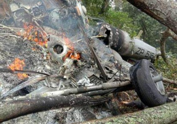 TN police register FIR in Coonoor helicopter crash TN police register FIR in Coonoor helicopter crash