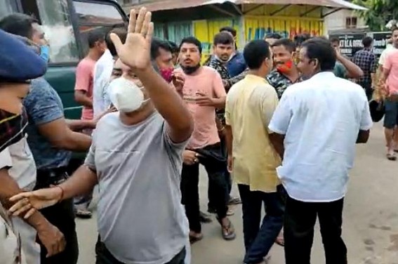 No Action against BJP workers for making Mass Gathering in Khowai Police Station after Abhishek Banerjee's arrival No Action against BJP workers for making Mass Gathering in Khowai Police Station after Abhishek Banerjee's arrival