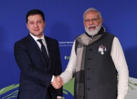 Ukraine Prez speaks to Modi seeking political support at UNSC Ukraine Prez speaks to Modi seeking political support at UNSC