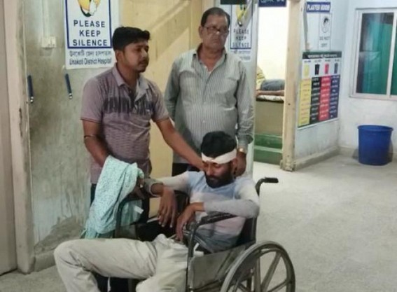 A BJP leader was beaten up in Kailashahar A BJP leader was beaten up in Kailashahar