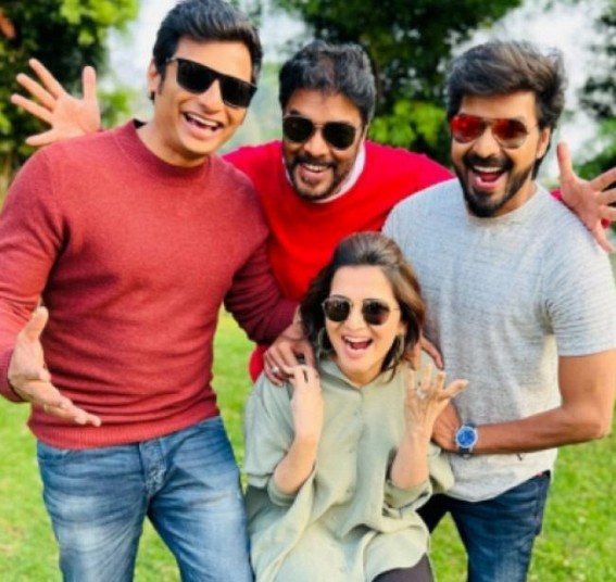 Actress DD joins the sets of director Sundar C's family entertainer Actress DD joins the sets of director Sundar C's family entertainer