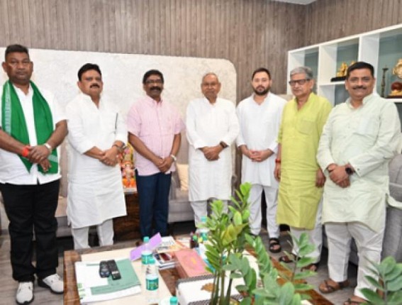 Entry of JD(U), Left may become a challenge for INDIA in Jharkhand Entry of JD(U), Left may become a challenge for INDIA in Jharkhand