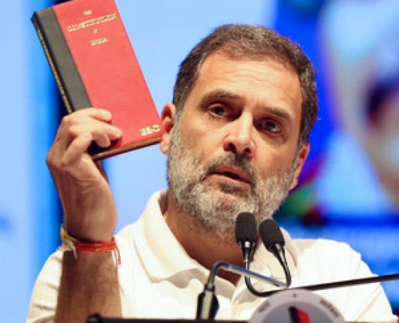 Does Cong want to rewrite Constitution, asks BJP over ‘blank’ red book in Maharashtra Does Cong want to rewrite Constitution, asks BJP over ‘blank’ red book in Maharashtra