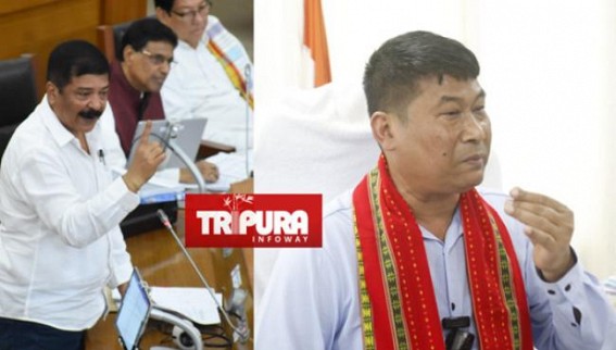 Minister Bikash Debbarma admits using State Govt funds to construct Boundary Wall for his home, Opposition accuses Minister for Tribal Welfare Dept Fund Corruption Minister Bikash Debbarma admits using State Govt funds to construct Boundary Wall for his home, Opposition accuses Minister for Tribal Welfare Dept Fund Corruption