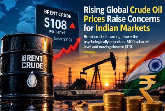 Crude Oil Crosses $100, Raising Pressure on India's Economy Crude Oil Crosses $100, Raising Pressure on India's Economy